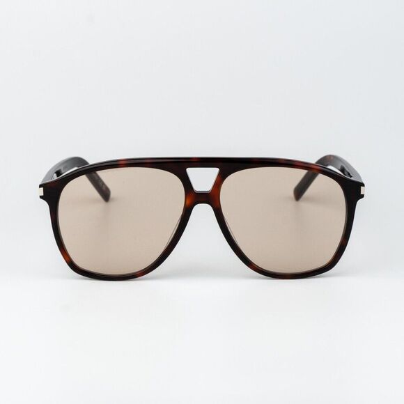 Saint Laurent DUNE Women Sunglasses Havana Brown Aviator SL596 003